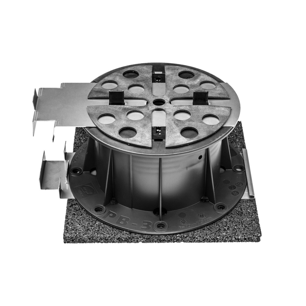 Sockelfäste Tebo PB-End Rostfri